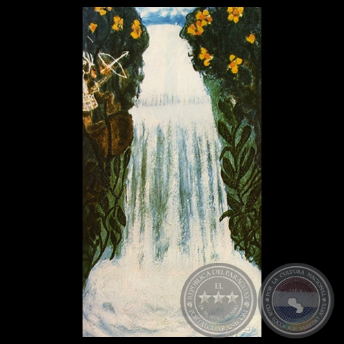 LA CASCADA, 1978 - Óleo de CARLOS FEDERICO REYES
